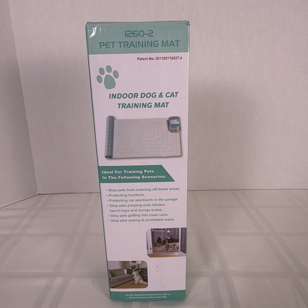 Indoor dog‎ and cat training mat. Clear. Battery operated.